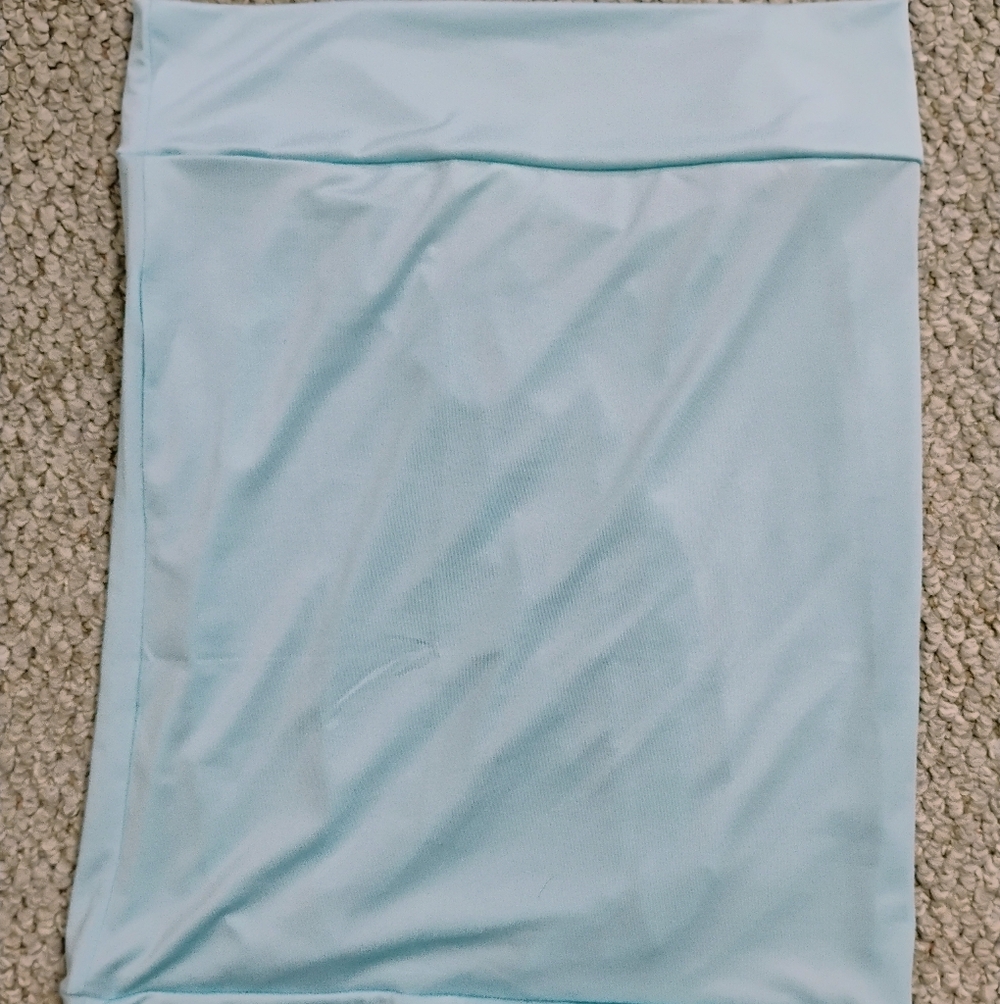 Light Blue Strapless Top - Picture 4 of 6